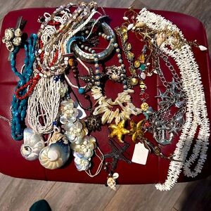 Vintage jewelry bundle - ocean, nautical theme.